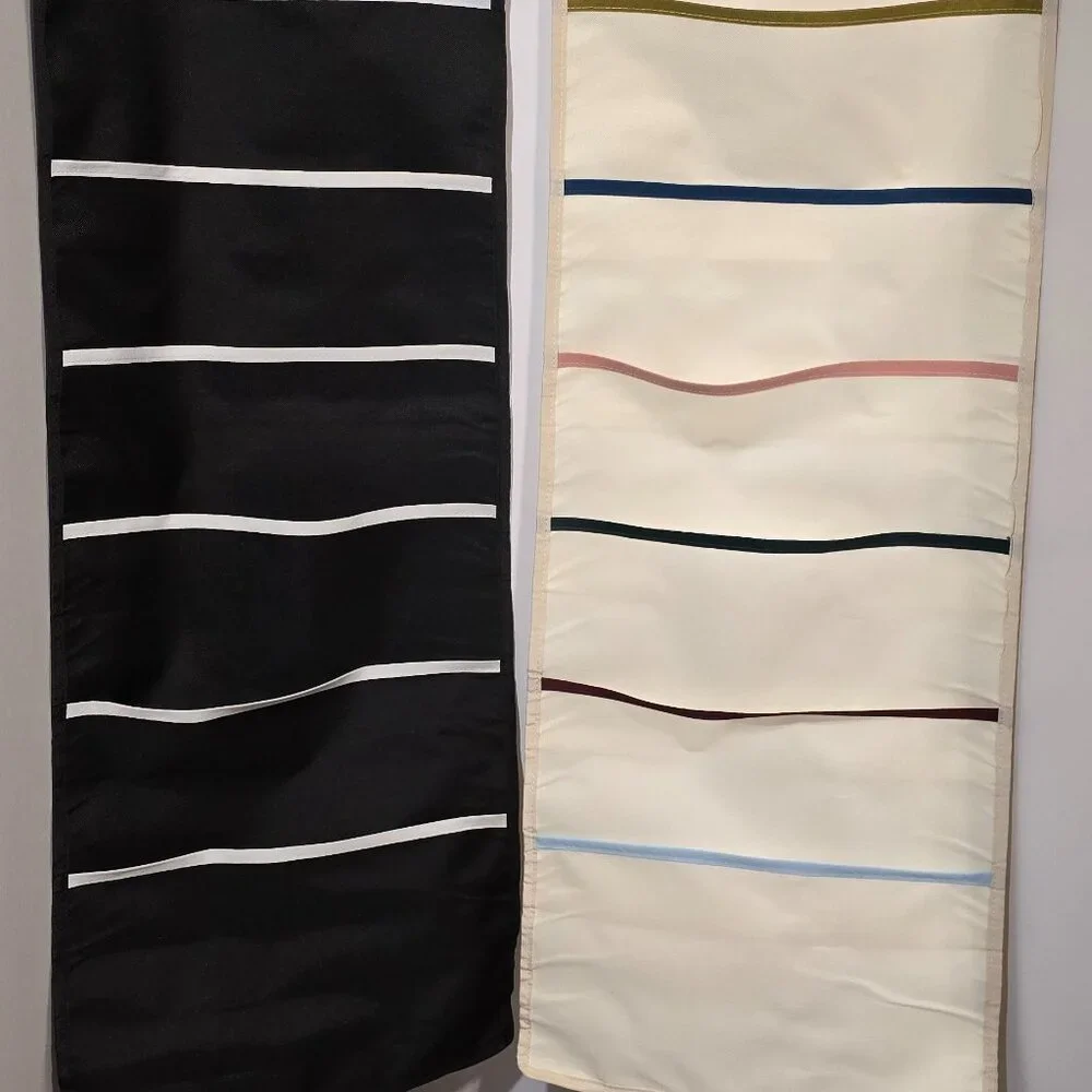 Hanging Wall File Folder Organizer(2 PACK) 6 Pockets and grommets for hanging